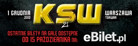 Sprzedaż ostatnich biletów na KSW21 w poniedziałek 15 października!
