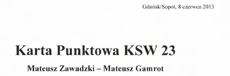 KSW23: Judges’ scorecards