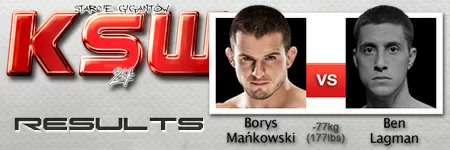 KSW24: Borys Mańkowski vs Ben Lagman