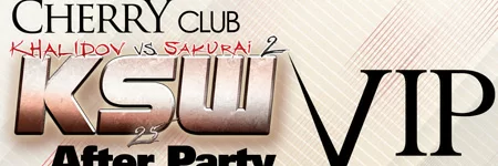 After Party po gali KSW25 w Cherry Club!
