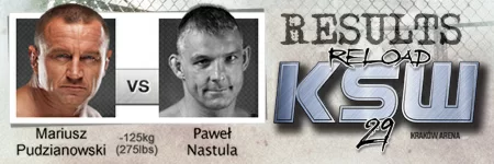 KSW29: Mariusz Pudzianowski zwyciężył Pawła Nastulę