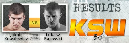 KSW 30: Jakub Kowalewicz submits Rajewski in the first