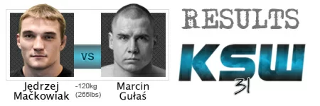 KSW31: Maćkowika stops Gułaś in the first
