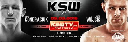 KSW34: Marcin Wójcik zastopował Kondraciuka 