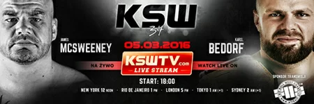 KSW34: Karol Bedorf w mistrzowskim stylu znokautował McSweeneya 