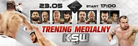 Media trening przed KSW 35 w poniedziałek 23 maja w Złotych Tarasach