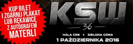 Kup bilet na KSW36 i zgarnij plakat lub rękawicę z autografem Materli