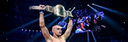 Marcin Wrzosek defends his KSW featherweight title at KSW Stadium event