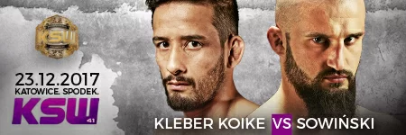 KSW41: Kleber Koike Erbst zmusił do poddania Artura Sowiński