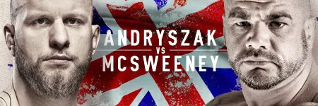 James McSweeney and Michal Andryszak collide at KSW 45