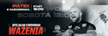 Oficjalne ważenie KSW 45 dzisiaj o 16:00 czasu brytyjskiego, 17:00 czasu polskiego