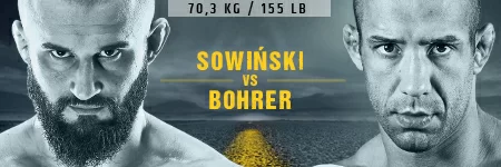 Artur Sowiński kontra Vinicius Bohrer na gali KSW 52 w Gliwicach