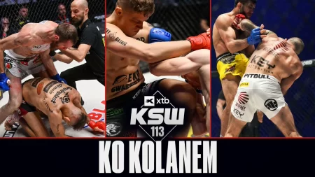 Efektowne nokauty kolanami w KSW 
