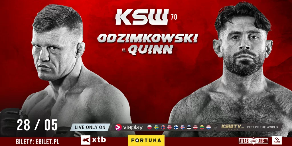 Albert Odzimkowski i Tommy Quinn zmierzą się po raz drugi na KSW 70 w Łodzi