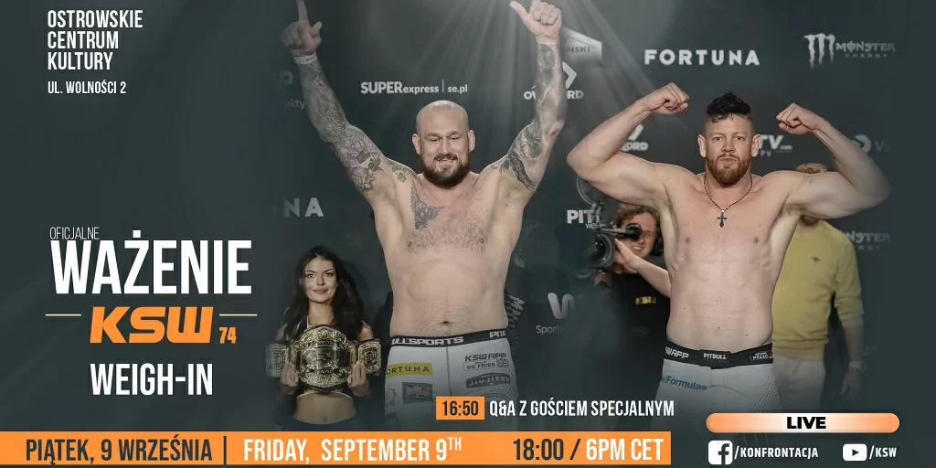 KSW 74 Weigh-In Results