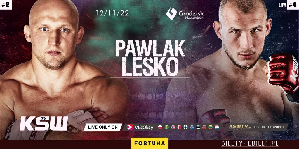 Paweł Pawlak i Bartosz Leśko zmierzą się w starciu w wadze średniej na KSW 76