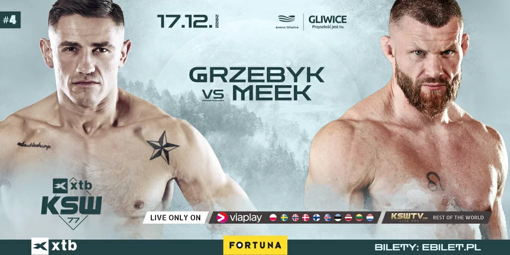 Andrzej Grzebyk zmierzy się z Emilem Meekiem na gali XTB KSW 77