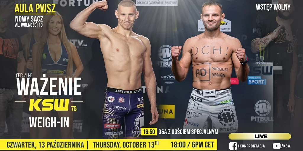 KSW 75 Weigh-In Results