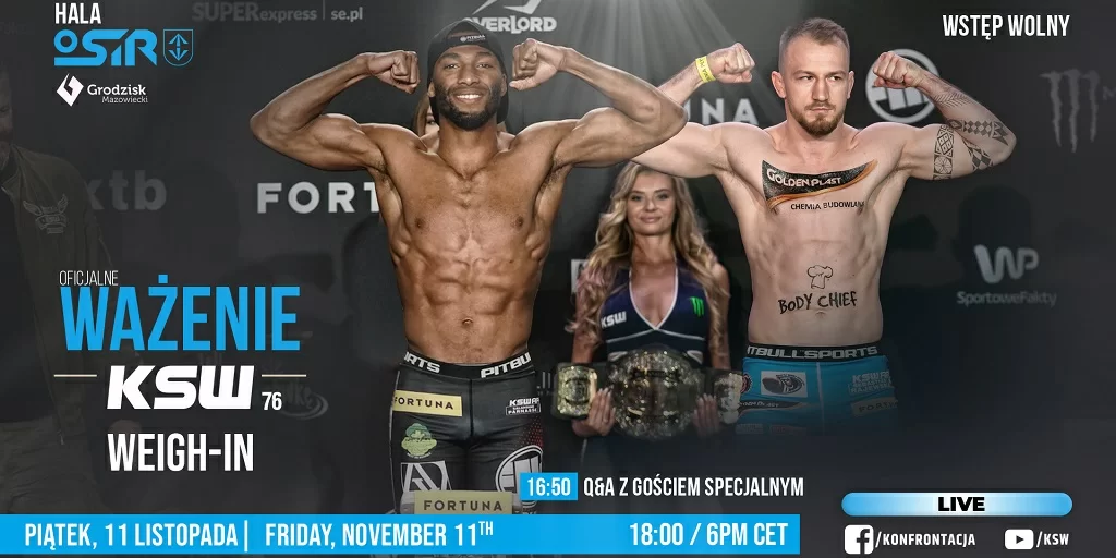 KSW 76 Weigh-In Results