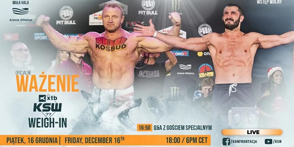 XTB KSW 77 Weigh-In Results