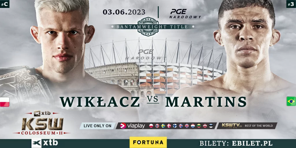 Mistrz wagi koguciej, Jakub Wikłacz, z nowym rywalem na XTB KSW Colosseum 2
