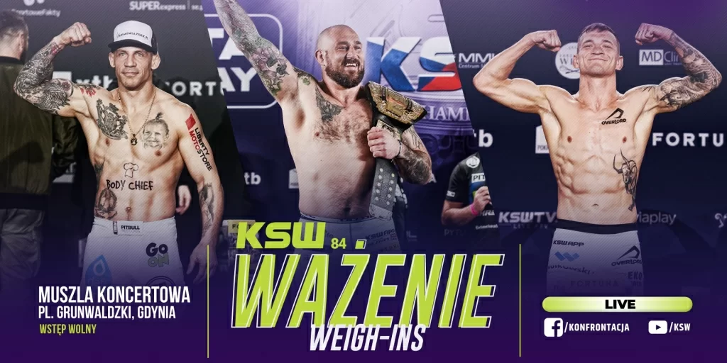 Ważenie przed galą KSW 84 w Gdyni