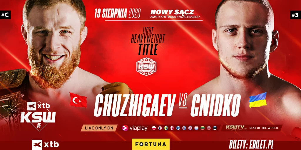 Light Heavyweight Title Fight added to XTB KSW 85