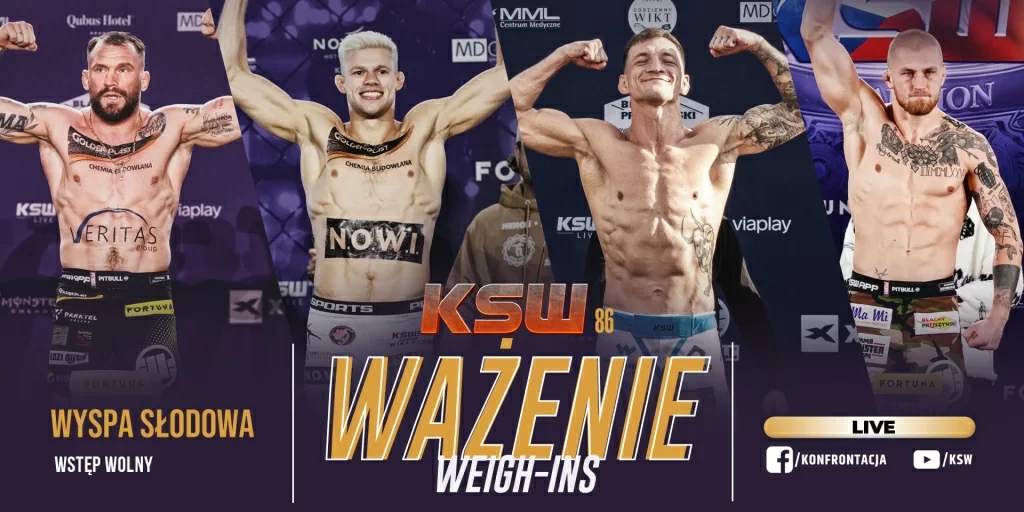 Oficjalna ceremonia ważenia przed KSW 86 we Wrocławiu