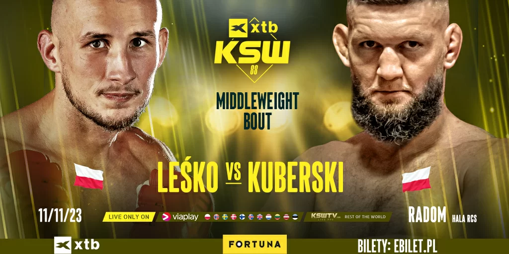 Bartosz Leśko przywita w KSW Piotra Kuberskiego podczas XTB KSW 88