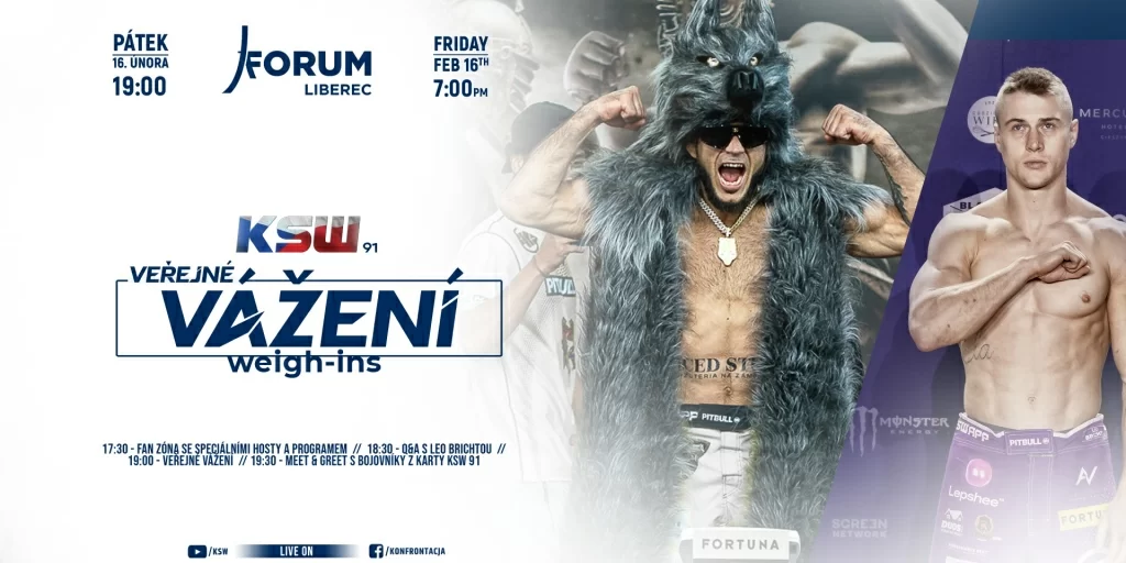 Oficjalna ceremonia ważenia przed KSW 91 w Libercu
