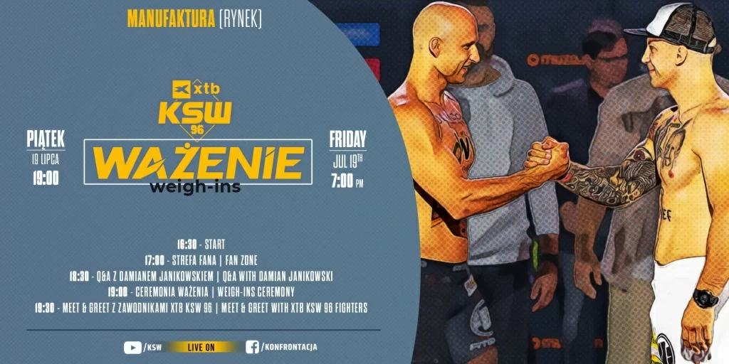 Ważenie i Strefa Fana przed galą XTB KSW 96 w Łodzi