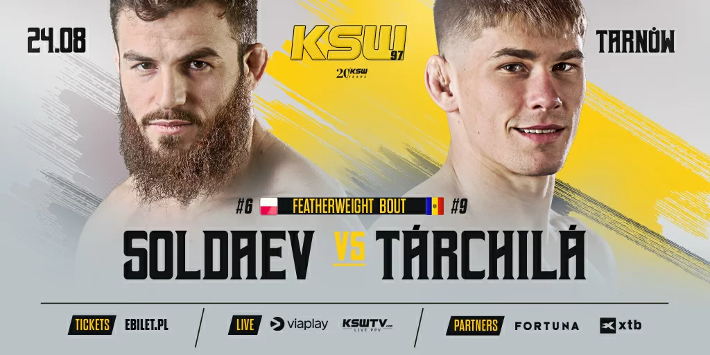 Adam Soldaev shall face Daniel Tărchila at KSW 87