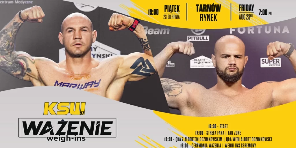 Ważenie i Strefa Fana przed galą KSW 97 w Tarnowie