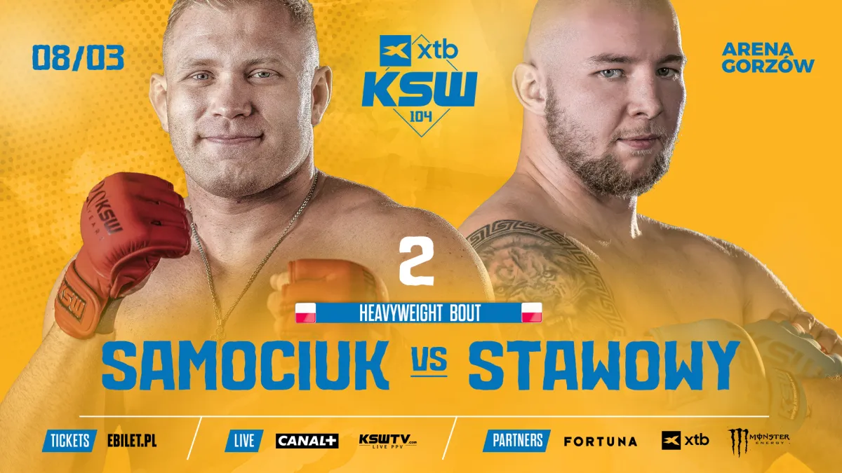 Rewanż wagi ciężkiej dodany do karty walk gali XTB KSW 104