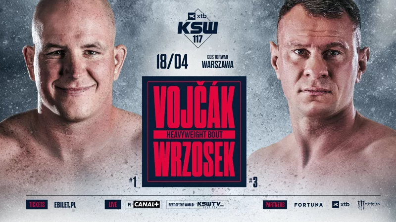 Vojčák vs. Wrzosek! Potężne zderzenie w czubie wagi ciężkiej na XTB KSW 117 