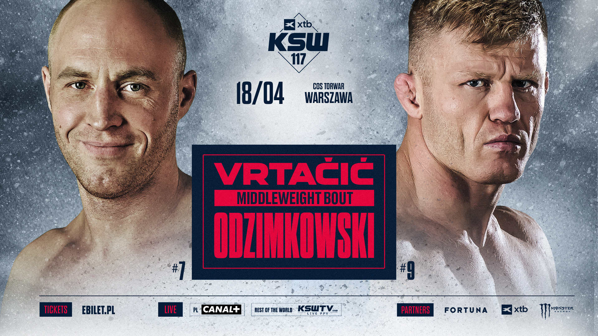 Vrtačić vs. Odzimkowski. Wyczekiwane starcie odbędzie się na gali XTB KSW 117 