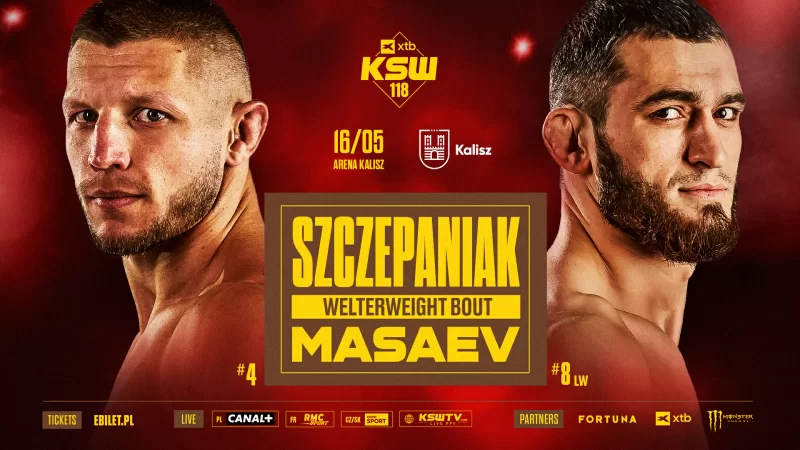 Artur Szczepaniak zmierzy się z Adamem Masaevem na gali XTB KSW 118 w Kaliszu 