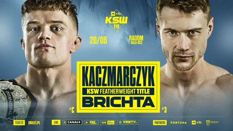 Kaczmarczyk vs. Brichta! Starcie o pas walką wieczoru gali KSW w Radomiu 