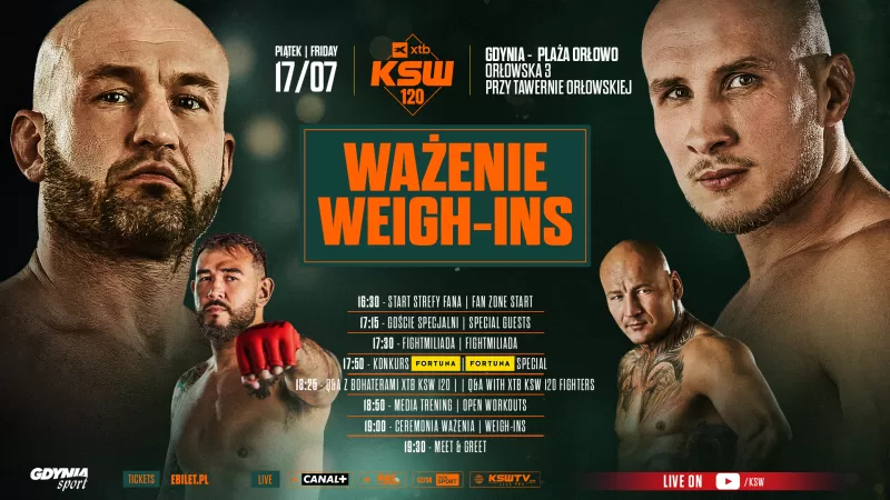Ważenie i wyjątkowa Strefa Fana przed galą XTB KSW 120 w Gdyni