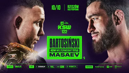Mistrzowskie starcie Bartosińskiego z Masaevem walką wieczoru gali XTB KSW 122
