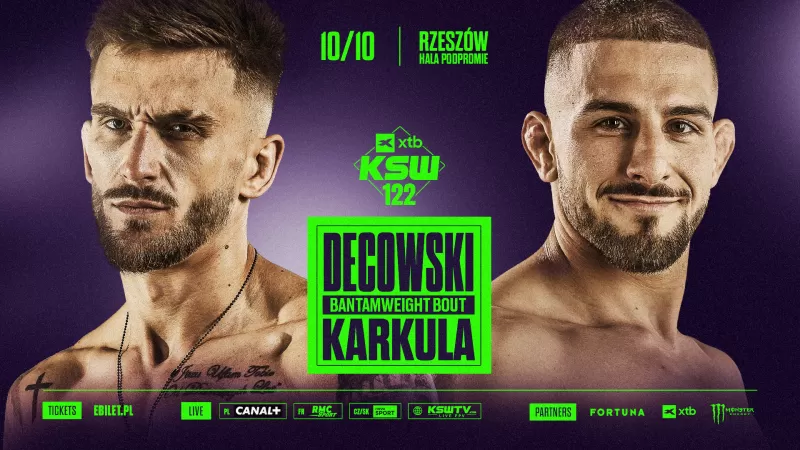 Sebastian Decowski zmierzy się z Andrzejem Karkulą na gali XTB KSW 122