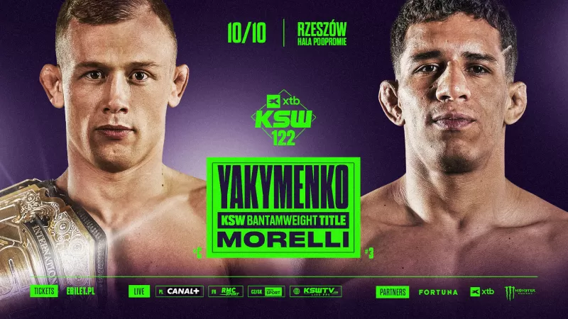 Yakymenko vs. Morelli! Drugie starcie o pas na gali XTB KSW 122