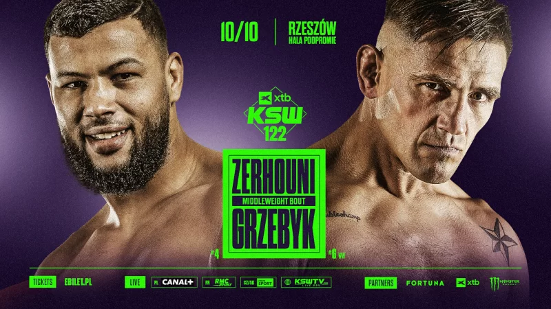Zerhouni vs Grzebyk! Mocne zderzenie na gali XTB KSW 122