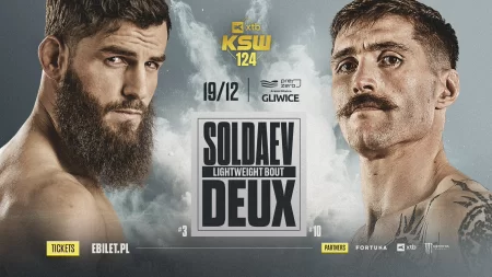 Adam Soldaev vs. Hugo Deux na gali XTB KSW 124