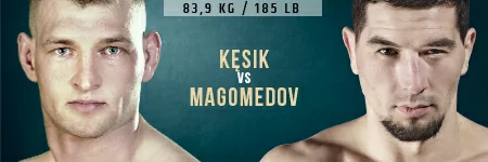 Cezary Kęsik przywita w klatce KSW Abusa Magomedova w klatce KSW Abusa Magomedova