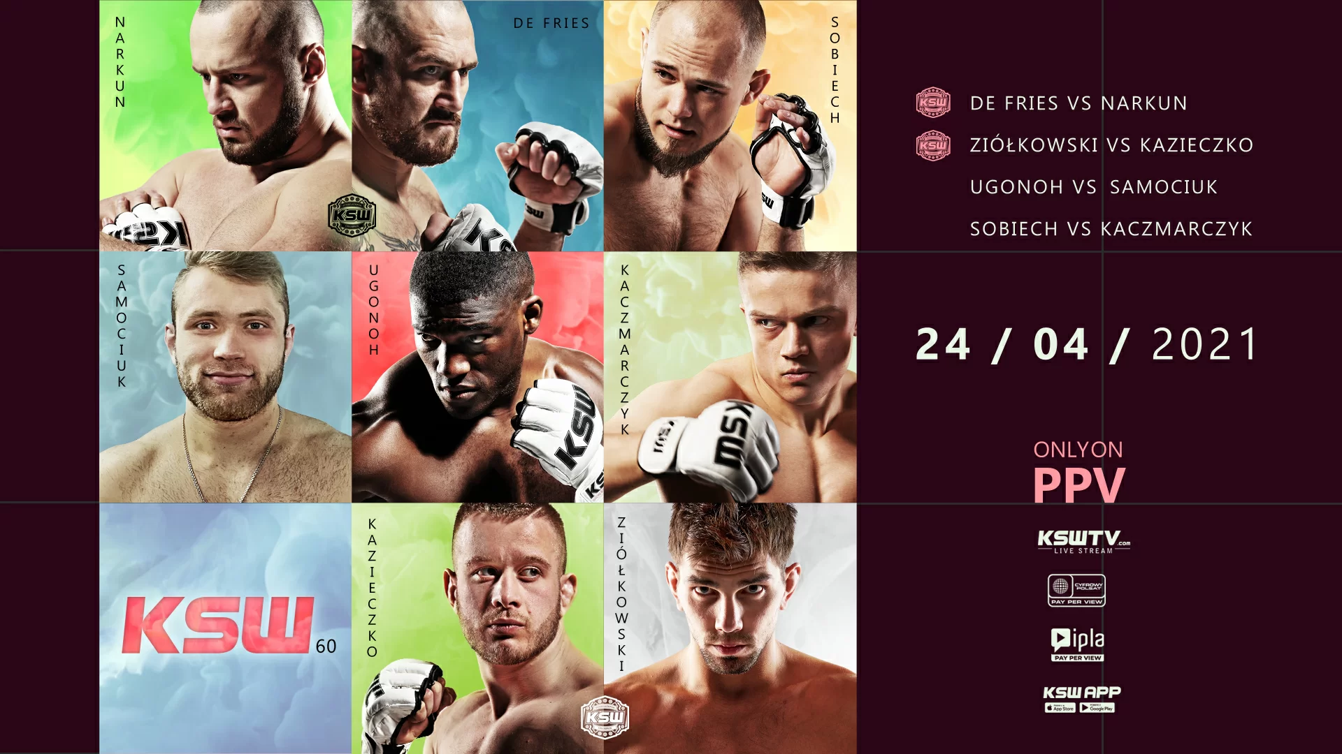KSW 60 Fight Card Complete
