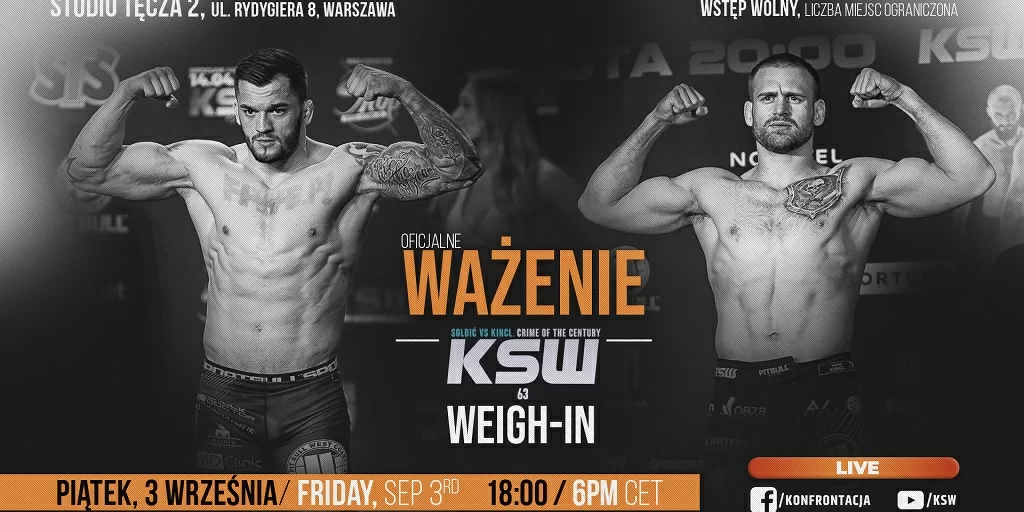 KSW 63 Weigh-In Results