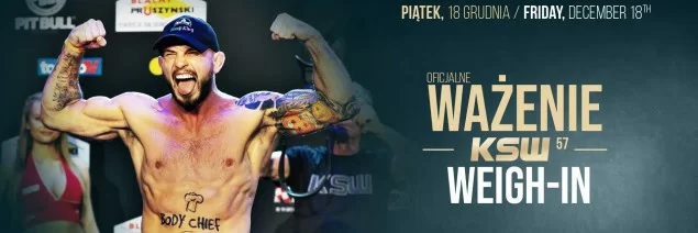 Zapraszamy na transmisję z ceremonii ważenia przed KSW 54