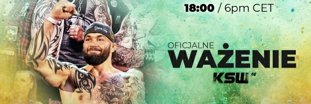 ZAPRASZAMY NA TRANSMISJĘ Z CEREMONII WAŻENIA PRZED KSW 56